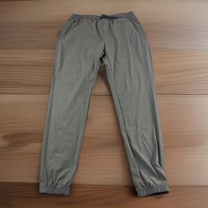 UNRL Pants Mens L Green Tapered Zip Pockets Drawstring Joggers Sweatpants Pants